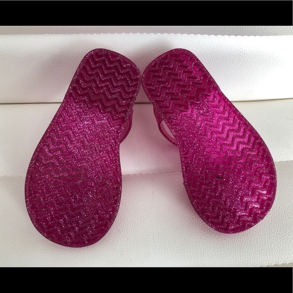 🔴 SOLD 🔴 Toddler girl pink glitter jelly shoes - Picture 4 of 4